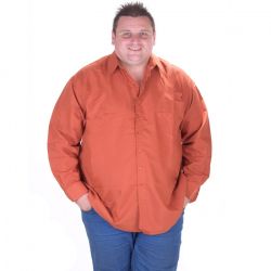Риза с дълъг ръкав голям номер 3XL-8XL