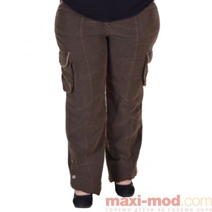 Спортно-елегантен дамски панталон макси размер