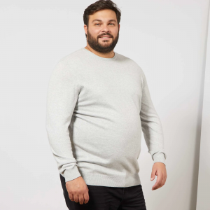 Голям размер мъжки памучен пуловер
