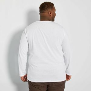 Голям размер мъжка тениска  с дълъг ръкав
