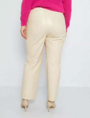 Голям размер дамски кожен панталон