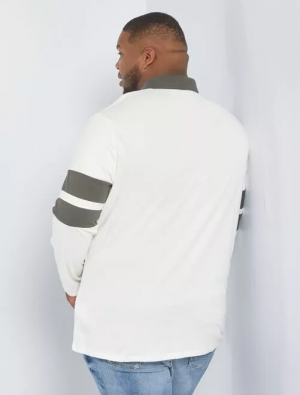 Мъжка блуза с поло яка макси размер 3XL-6XL