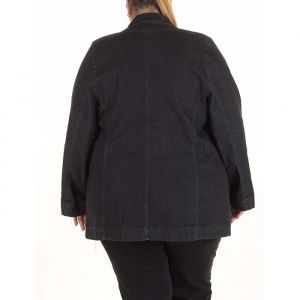 Голям размер дамско дънкено яке