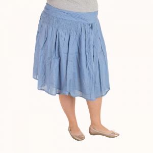 Голям размер дамска плисирана пола