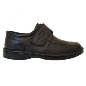 Мъжки черни обувки с лепка 48 размера