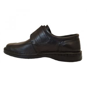 Мъжки черни обувки с лепка 48 размера