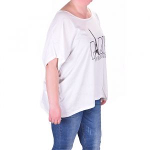 Асиметрична дамска тениска макси размер