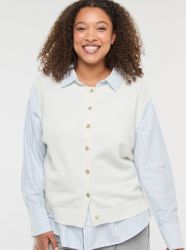 Голям размер дамска жилетка без ръкави