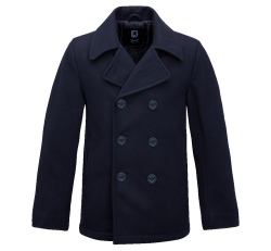 Мъжко вълнено палто голям размер