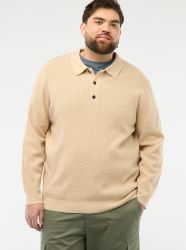 Мъжки пуловер с поло яка