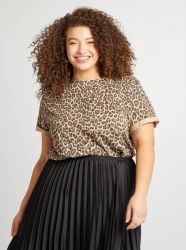 Голям размер дамска тениска 100% памук