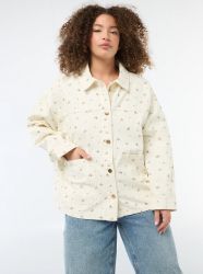 Голям размер дамско дънково яке