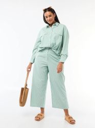 Широки раирани панталони макси р азмер