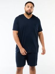 Голям размер мъжка пижама  от 2 части