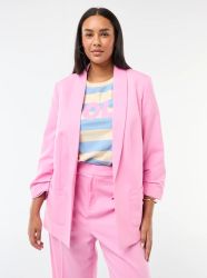 Дълго дамско сако с навити ръкави