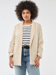 Дълго дамско сако с навити ръкави