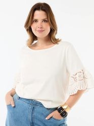 Дамска блуза с дантела