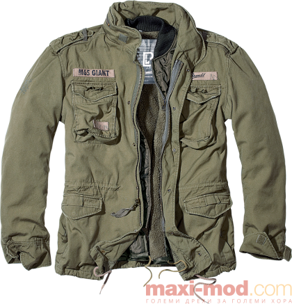 Голям размер мъжка парка с махаща се подплата 