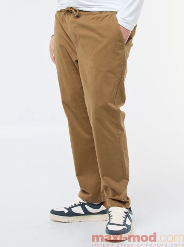 Елегантен мъжки панталон с ластик на колана
