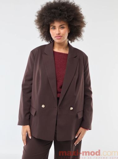 Дълго сако с двойно закопчаване