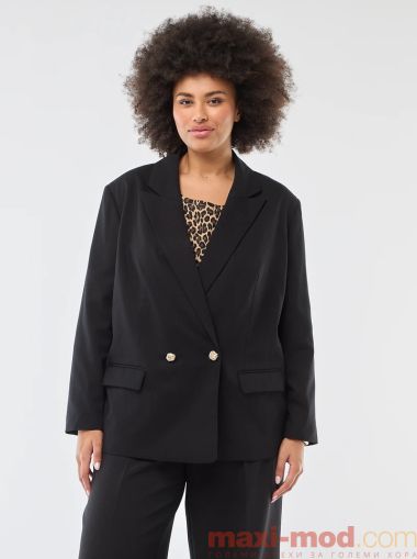 Дълго сако с двойно закопчаване