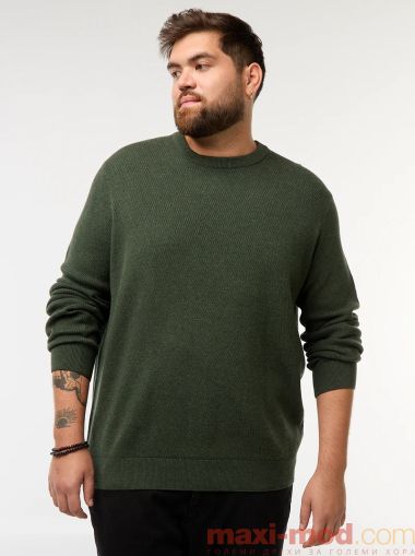 Голям размер мъжки пуловер