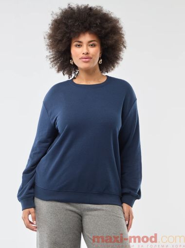 Дамска блуза с кръгло деколте