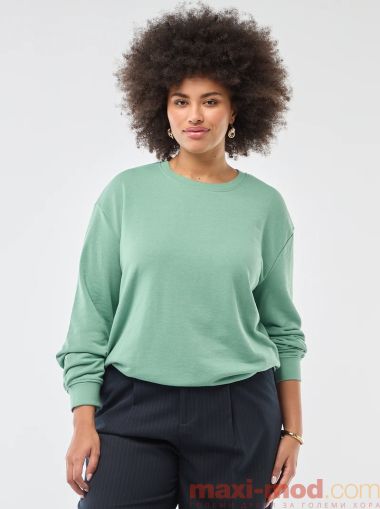 Дамска блуза с кръгло деколте