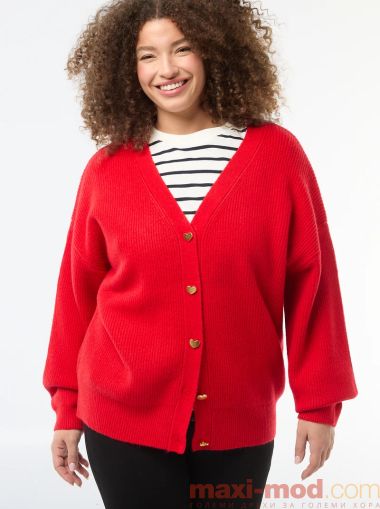 Жилетка с V-образно деколте с копчета