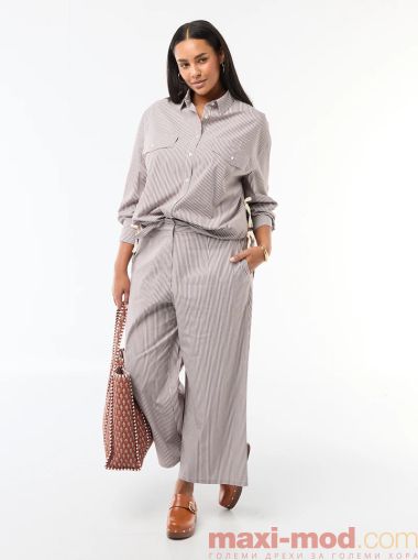 Широки раирани панталони макси р азмер