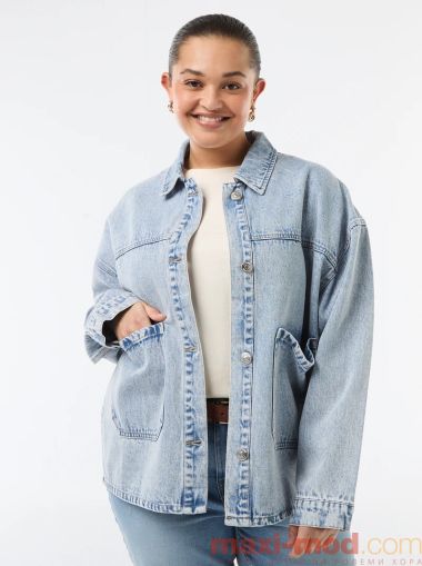 Дънково яке голям размер