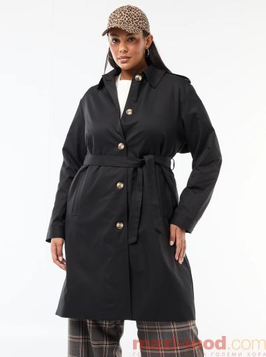 Голям размер дамски тренч