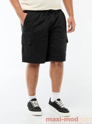 Голям размер мъжки панталони със страничен джоб