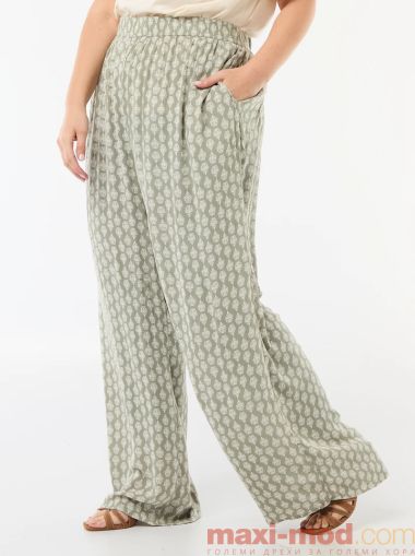 Широки дамски панталони от креп