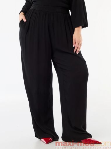 Широки дамски панталони от креп