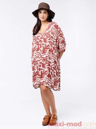 Къса рокля тип тениска