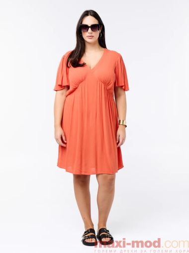 Къса креп рокля