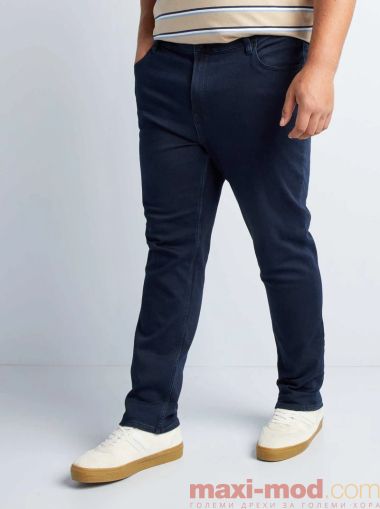 Голям размер мъжки дънки Slim fit 