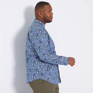 Макси размер риза с флорален принт