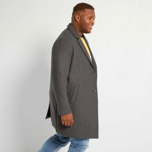 Мъжко  вълнено палто голям размер