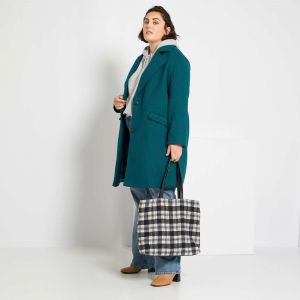 Вълнено палто макси размер