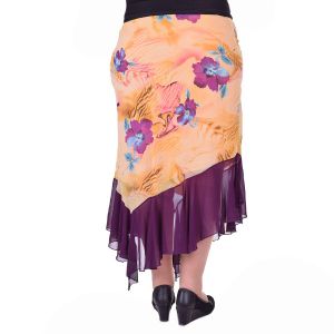 Макси размер дамска пола с флорални мотиви