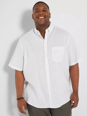 Бяла мъжка риза макси размер