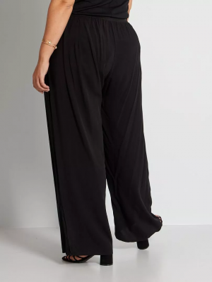 Официален дамски панталон от трико макси размер
