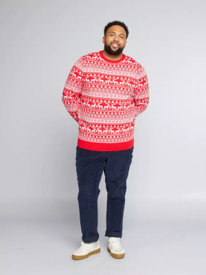 Коледен пуловер макси размер