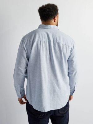 Мъжка ленена риза макси размер