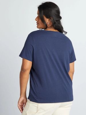 Голям размер дамска тениска 100% памук