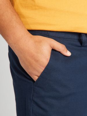 Мъжки ленен панталон голям размер