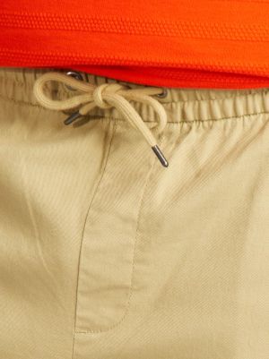 Мъжки чино панталон с ластик на талията голям размер