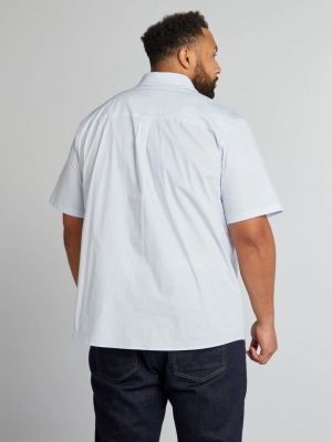 Голям размер мъжа риза с къс ръкав